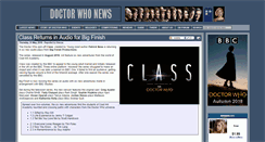 Desktop Screenshot of doctorwhonews.net