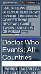 Mobile Screenshot of events.doctorwhonews.net